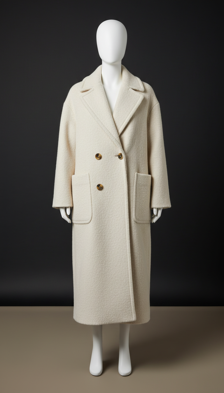 Ivory Fog Statement Coat